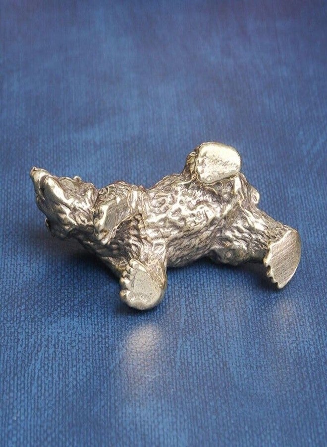 UCCKEYI Solid Brass Bear Figurine Statue Animal Figurines Toy House Desktop Decoration Imitate Antique Metal Insect Jewelry - Image 4